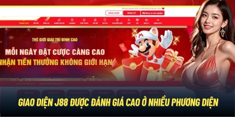 Giao diện J88 được đánh giá cao ở nhiều phương diện