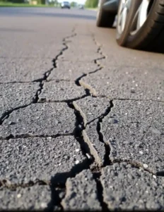 Image de l'article : 🛣️ Comment les fissures et déformations de route affectent vos pneus et amortisseurs