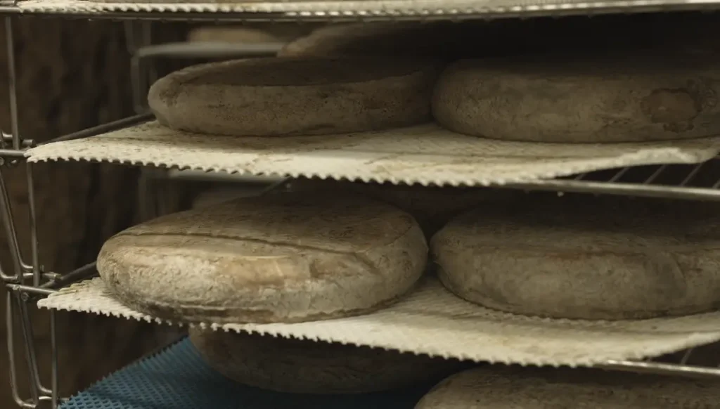 Visite d'une fromagerie à Saint-Nectaire sur la route des Volcans d'Auvergne.
