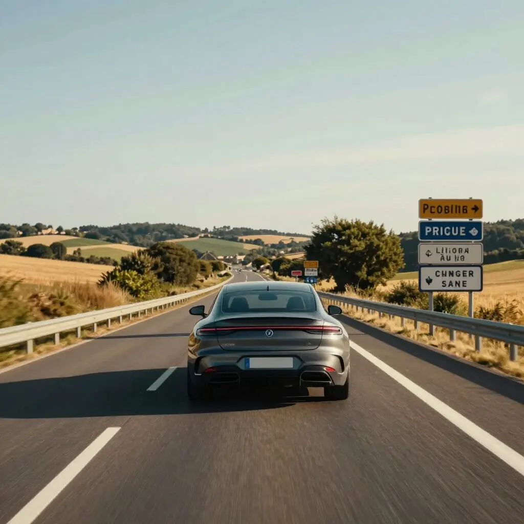 Location de voiture en aller simple sur une route française
