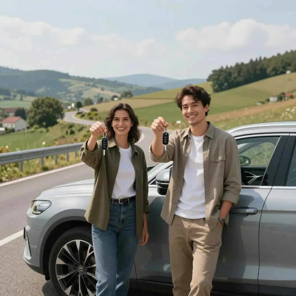 Plusieurs conducteurs partageant une voiture de location