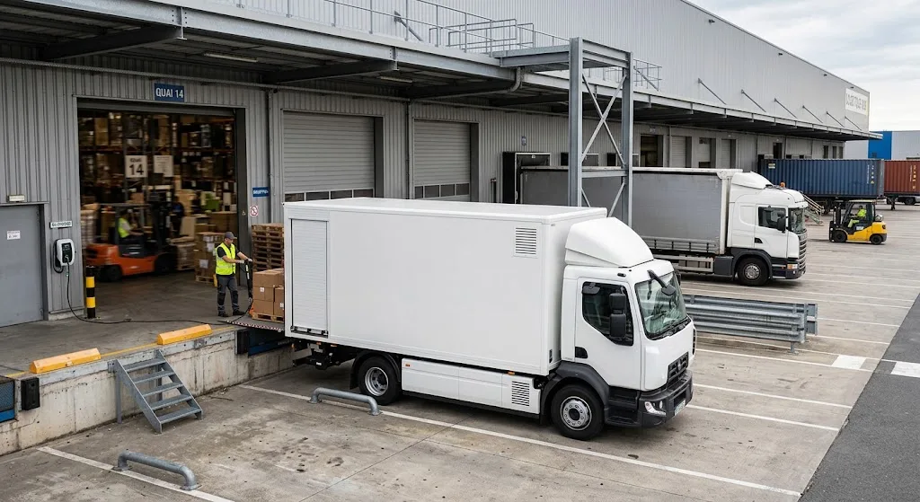 Camion électrique de livraison