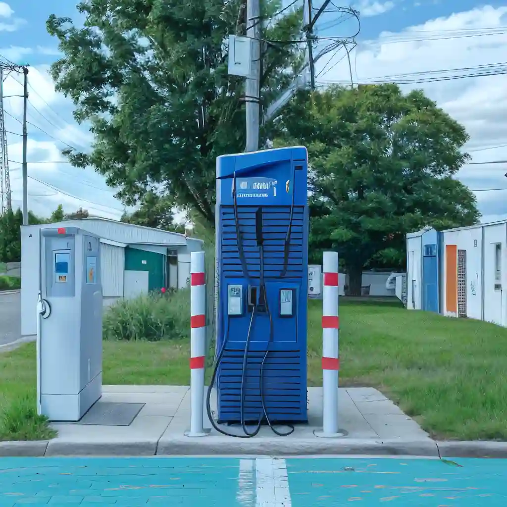 Voiture électrique en charge